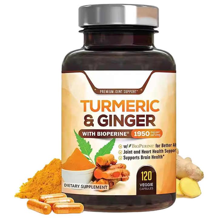 Turmeric Curcumin Capsules with Ginger (120 capsules)